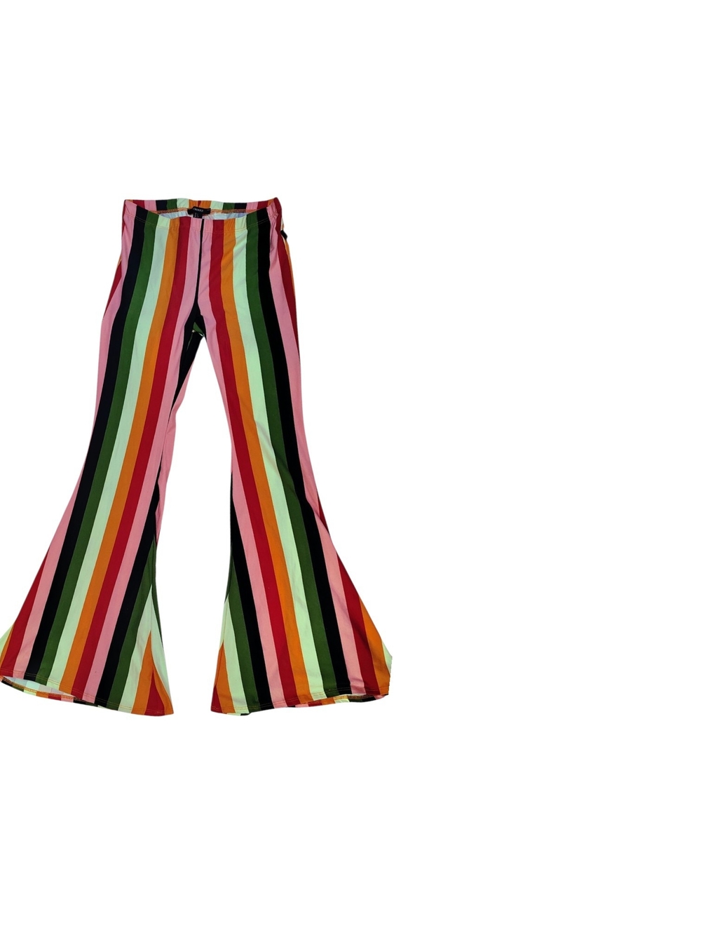 Forever 21 Multicolor Vertical Stripe Flare Pants
